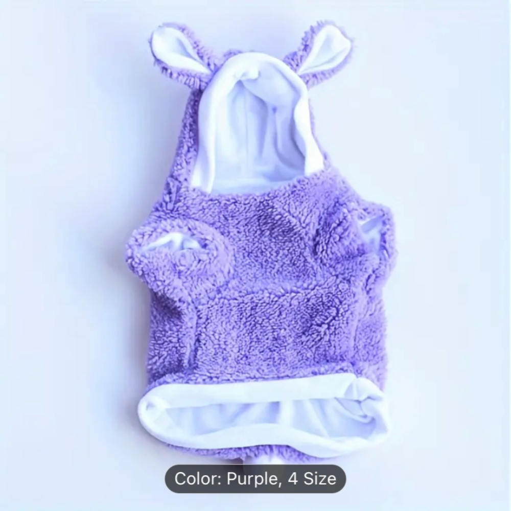 Bunny outfit dog